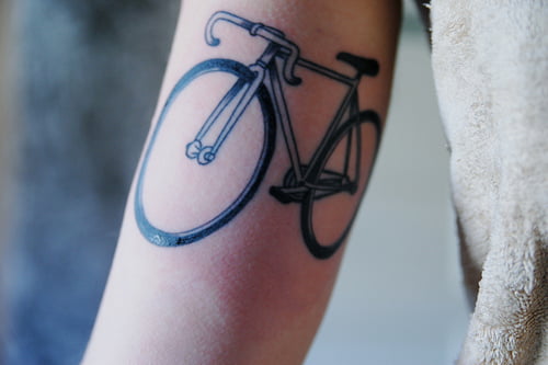 bicycle tattoo. bike tattoo flickr group