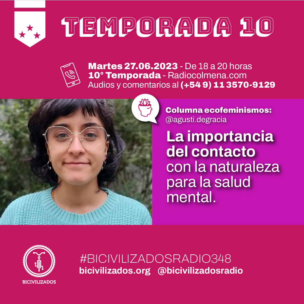 bicivilizados_radio_348_columna3 Salud mental y ambiente por Agus D'Grazia del COAF
