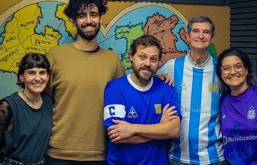 Bicivilizados Radio 345. Rodando Creo. Leo Spinetto, Adrián y Lorraine