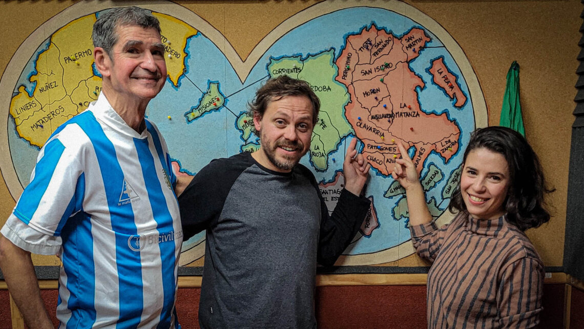 Adrián Sánchez, Leo Spinetto y Karina Niebla