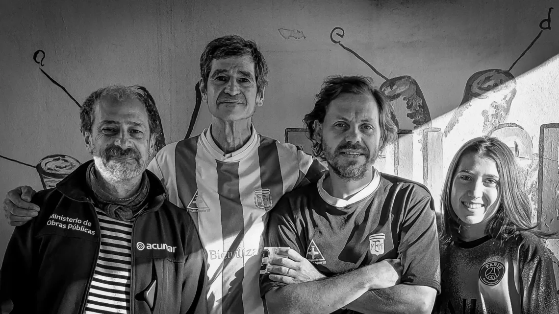 Paisajeante, Adrián, Leo y Cani.