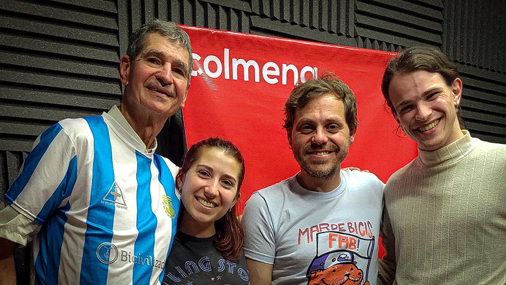 Adrián, Cani, Leo y Ezequiel en bicivilizados radio 367