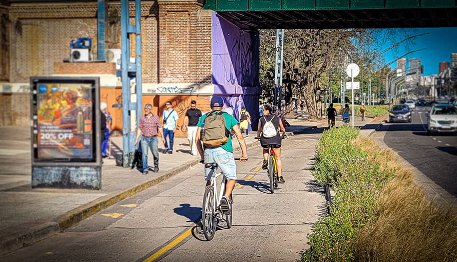 Foto Bicivilizados ciclovía Libertador