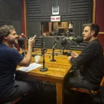 Adrián, Leo Spinetto y Emma Ferrario en el estudio de Radio Colmena en bicivilizados radio 421
