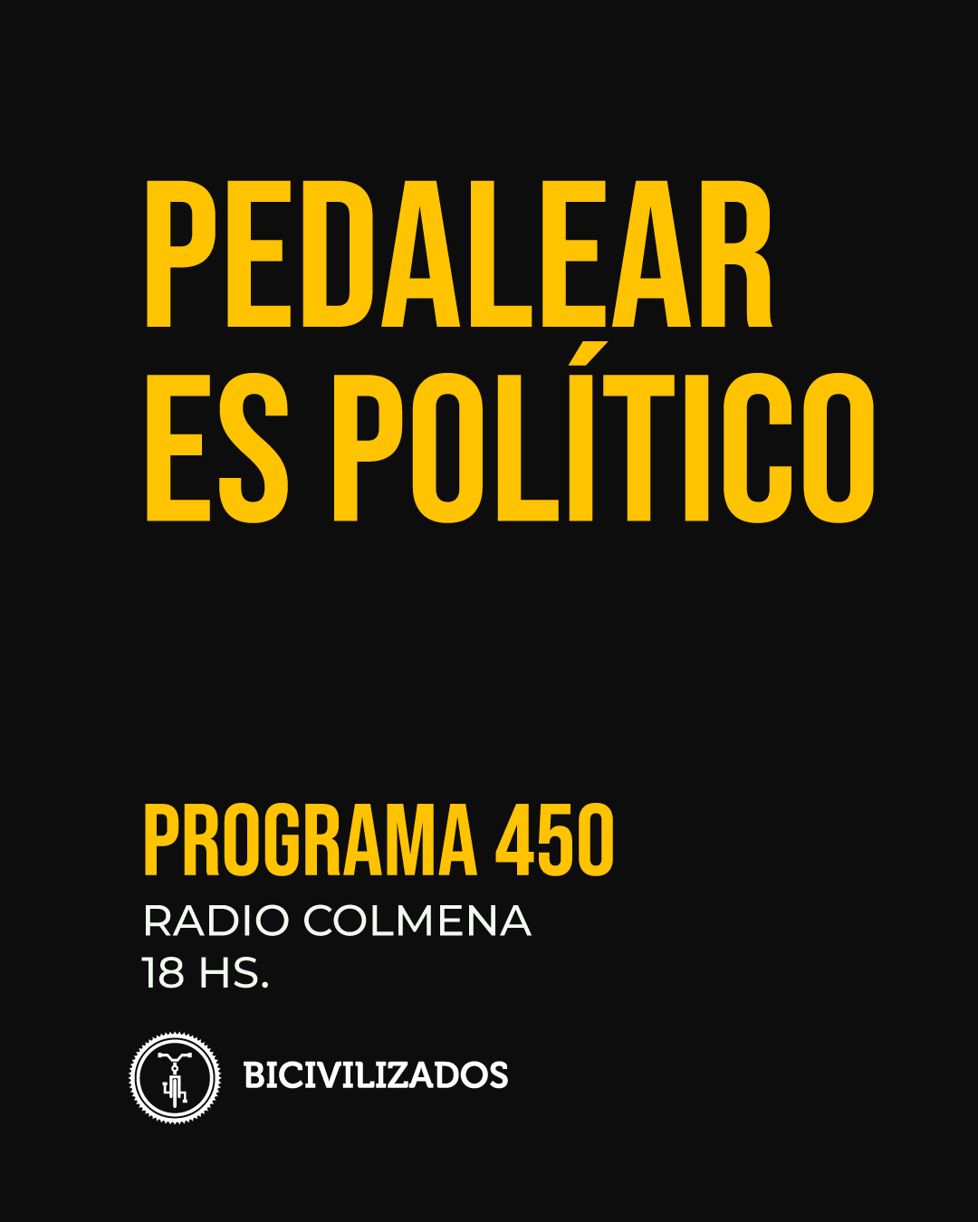 Pedalear es político